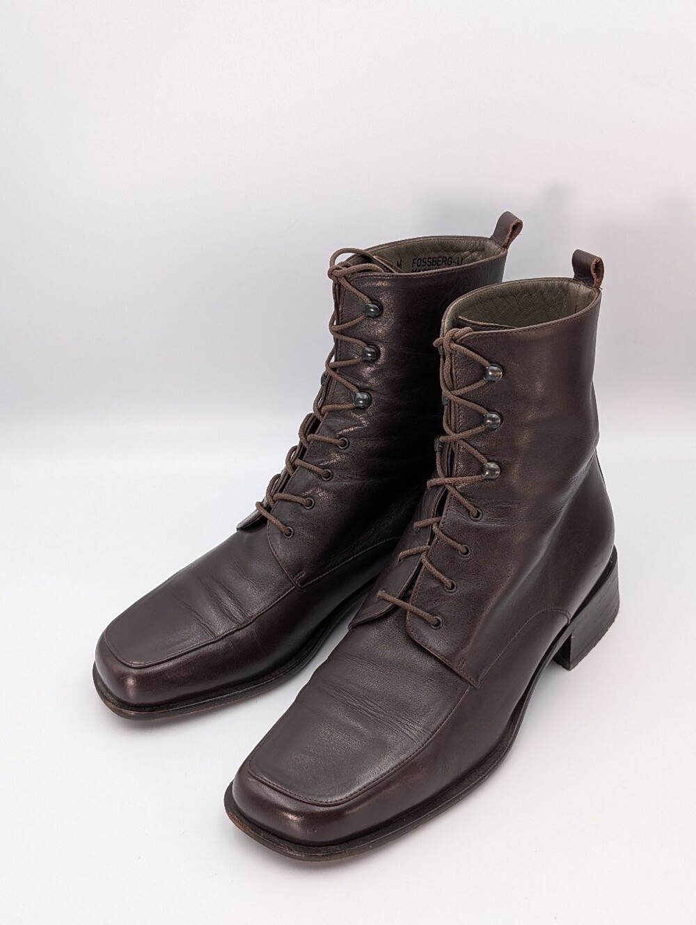 Bally Handmade Women's Ankle Boots Square Toe Fossberg-U 7